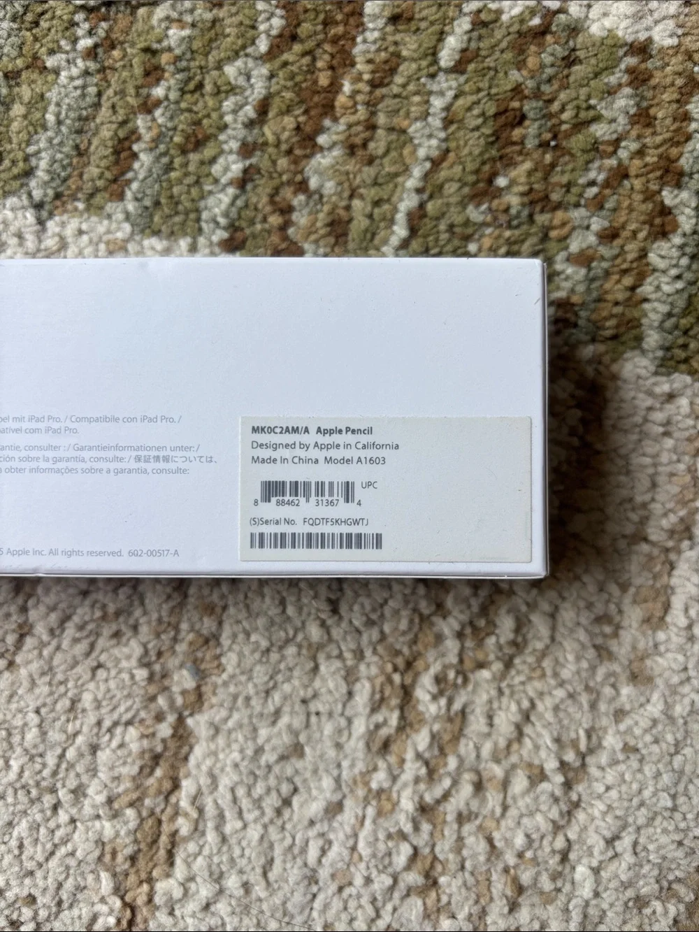 Authentic Apple Pencil (1st Generation) - Open Box / Never Used, sealed parts